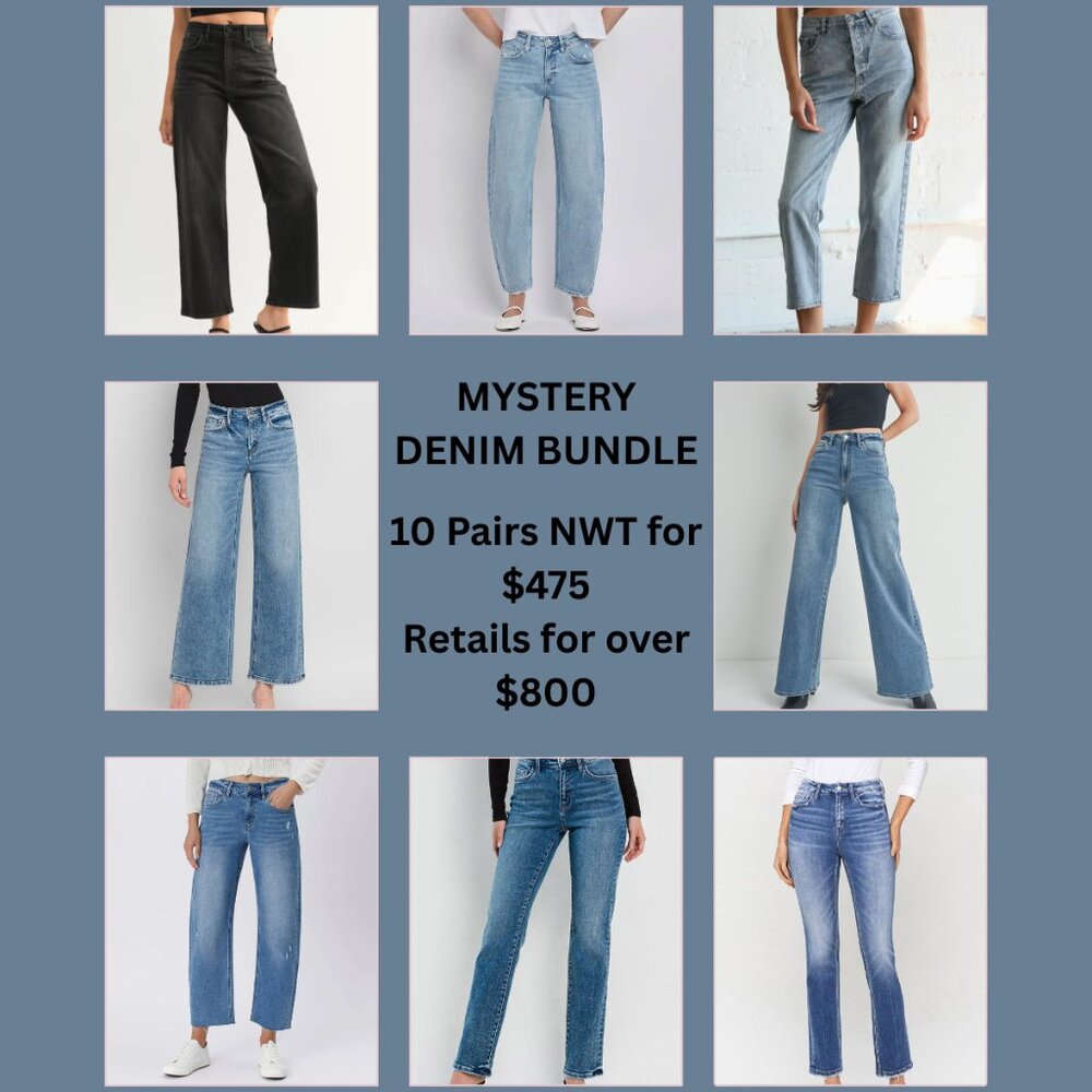 Flying Monkey,  Lovervet, JBD, By Together NWT Denim Mystery Bundle $750+ Retail